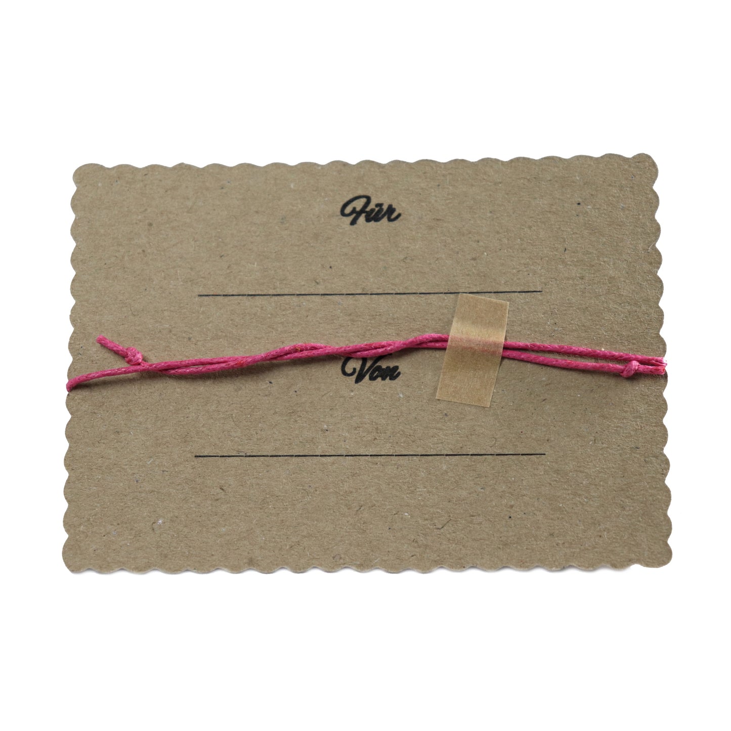 boasicea Wunscharmband Glücksbringer mit Herz - Pink
