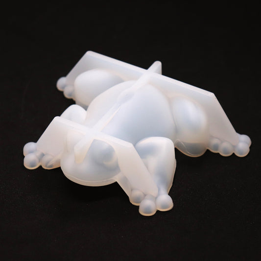 Silikonform 3D Frosch Gießform, Epoxidharz, Raysin ca. 10 cm