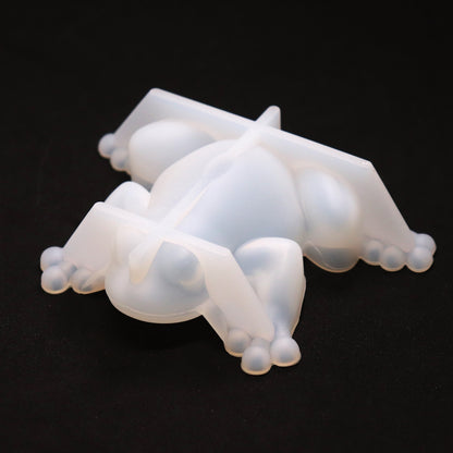 Silikonform Frosch 3D Gießform für Gießpulver