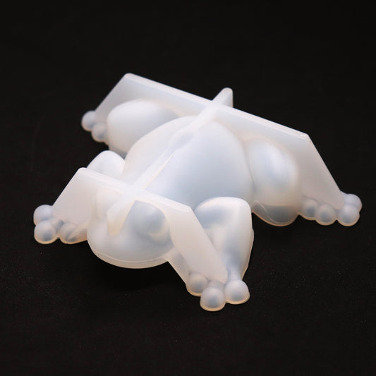 Silikonform Frosch 3D Gießform für Gießpulver