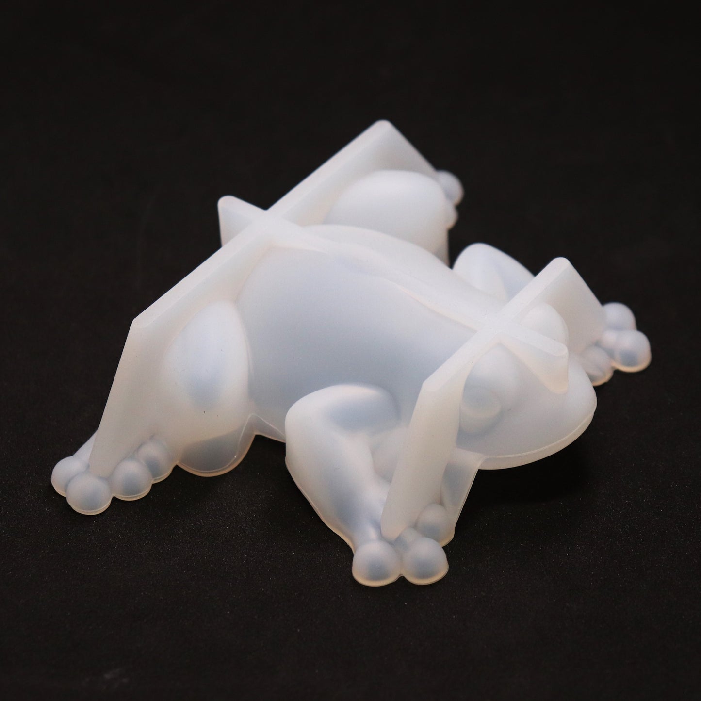 Silikonform 3D Frosch Gießform, Epoxidharz, Raysin ca. 10 cm