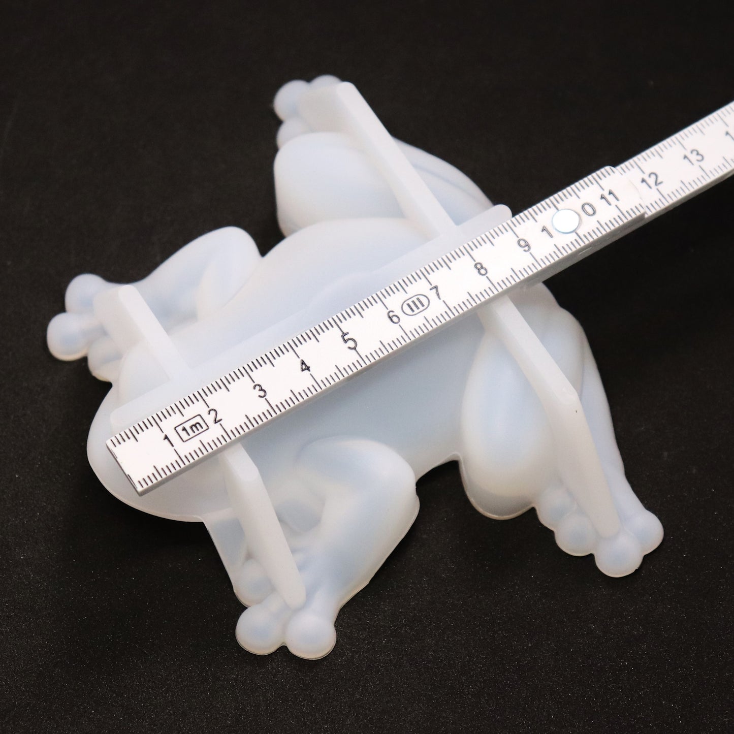 Silikonform 3D Frosch Gießform, Epoxidharz, Raysin ca. 10 cm