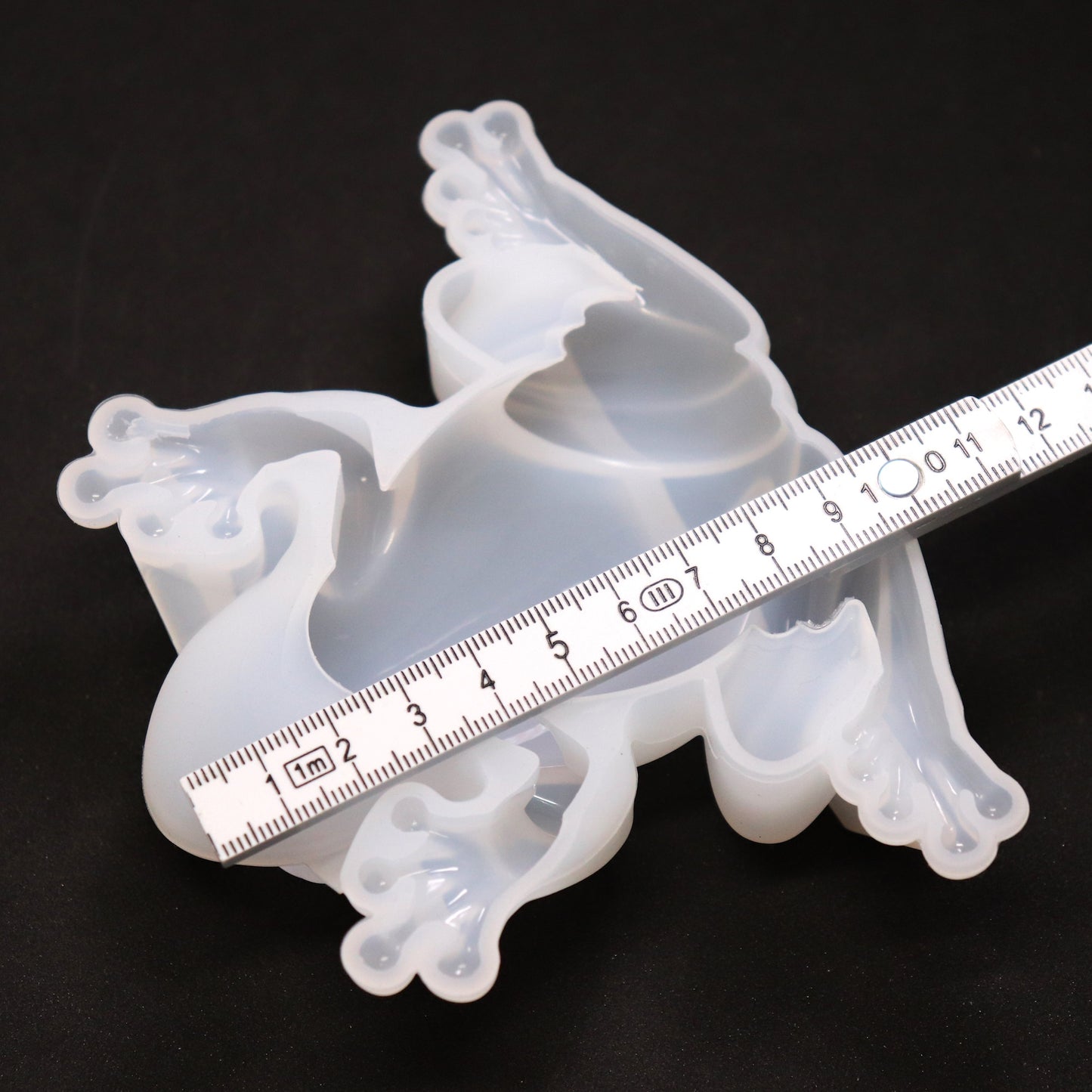 Silikonform 3D Frosch Gießform, Epoxidharz, Raysin ca. 10 cm