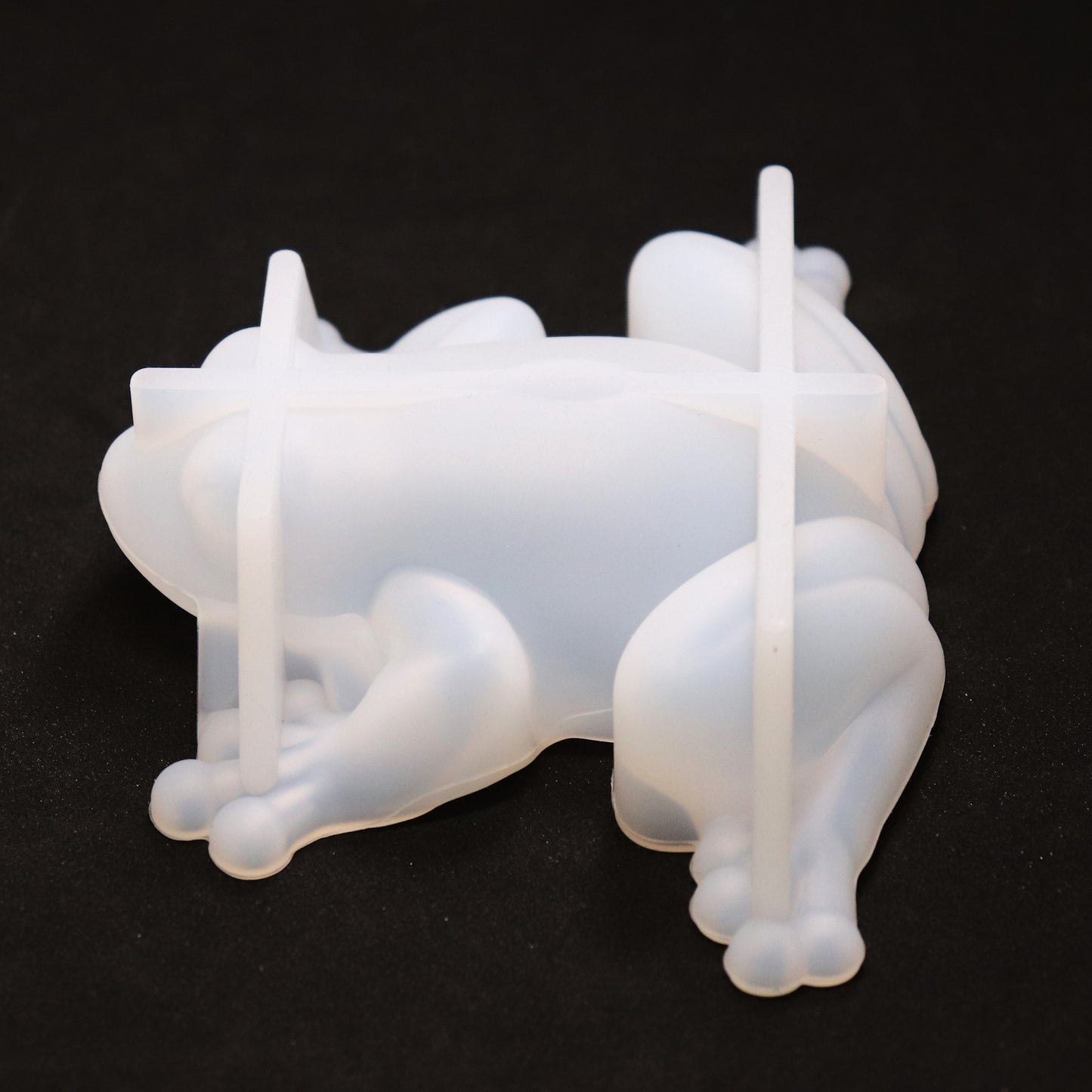 Silikonform 3D Frosch Gießform, Epoxidharz, Raysin ca. 10 cm
