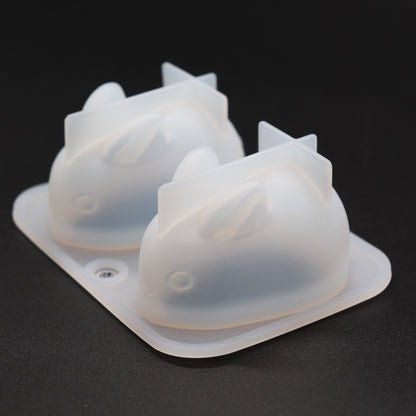 Gießformen zwei 3D Kaninchen für Epoxidharze oder Raysin