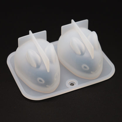 Silikonform 3D Hase Osterhase Gießform Ostern Kaninchen Deko 5 x 3,5 cm