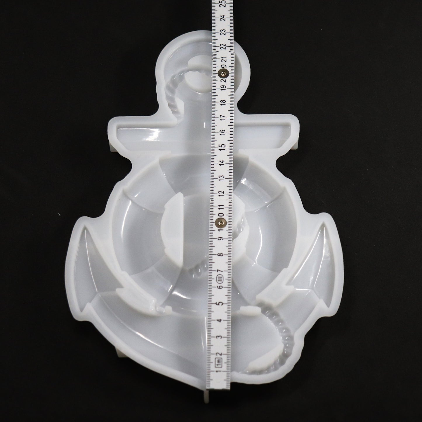 Silikonform Anker mit Ring Gießform Wanddekoration, Epoxidharz, Raysin ca. 22 cm
