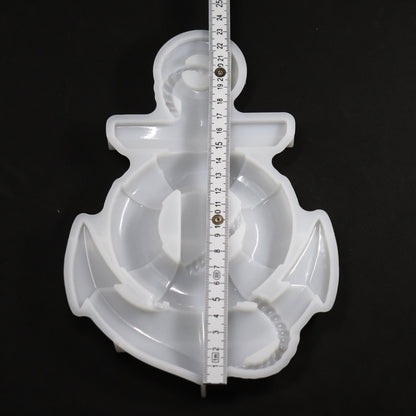 Silikonform Anker mit Ring Gießform Wanddekoration, Epoxidharz, Raysin ca. 22 cm