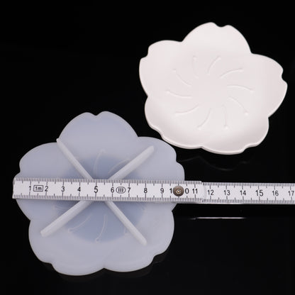 Silikonform Blumen Schale Gießform Untersetzer Kirschblüten für Raysin ca. 10 cm
