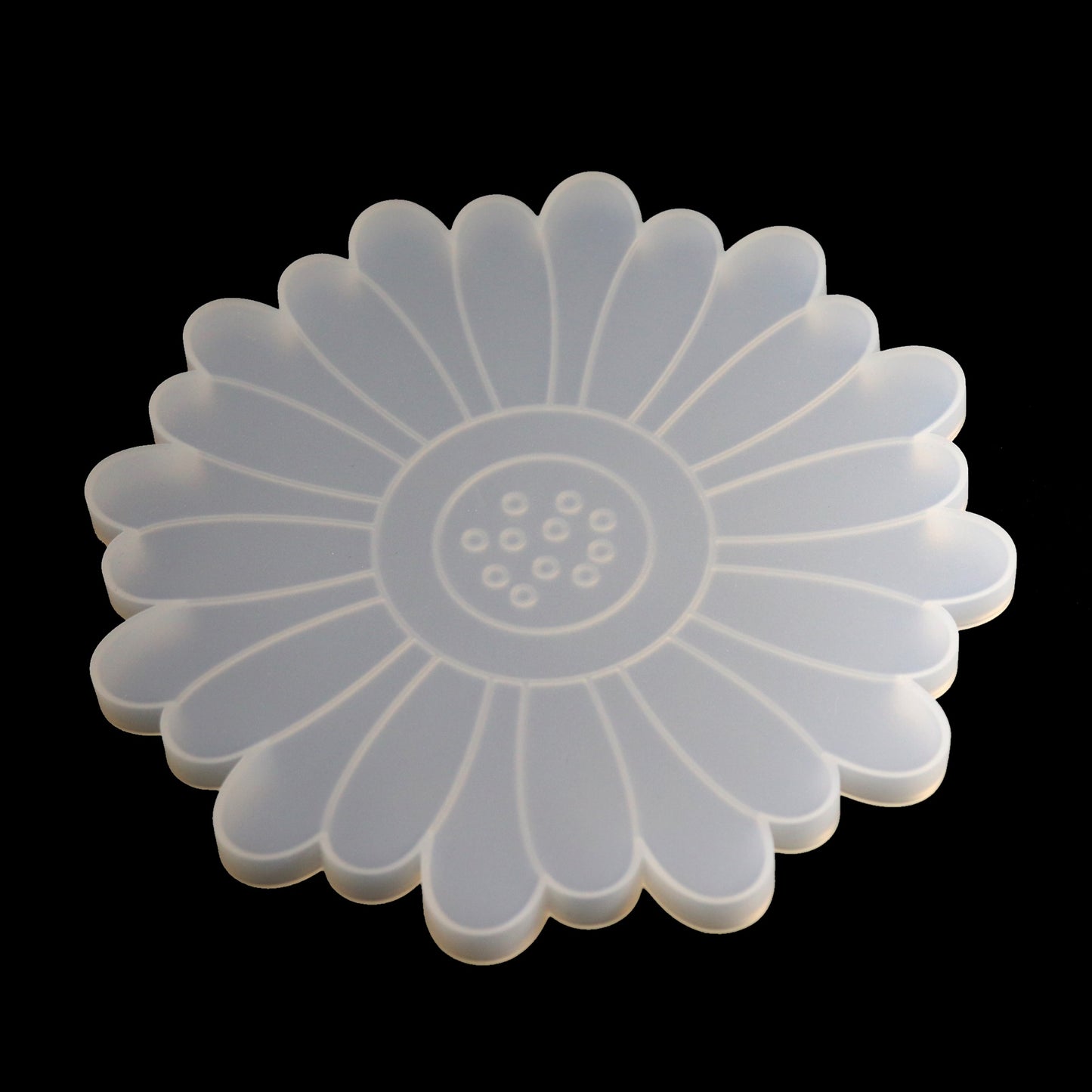 Silikonform Blume Untersetzer Gießform für Raysin, Epoxidharz Groß ca. 20 cm