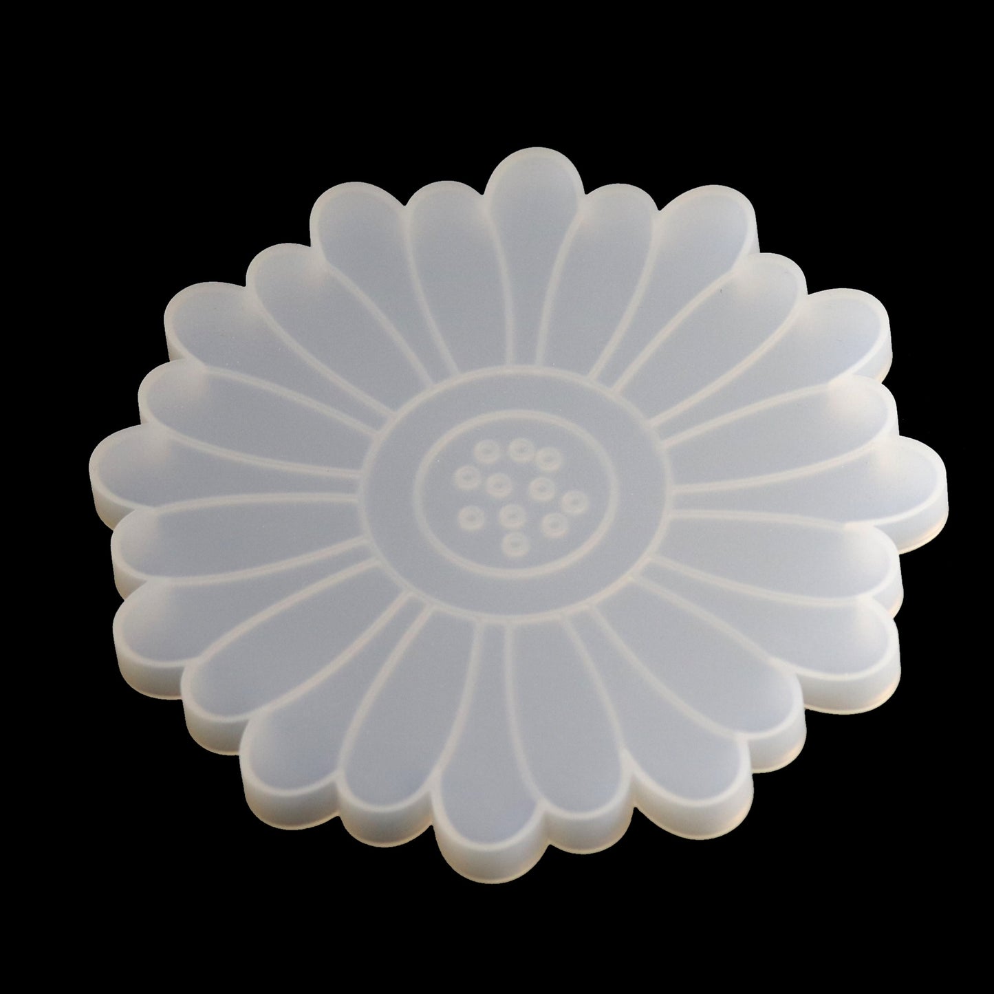 Silikonform Blume Untersetzer Gießform für Raysin, Epoxidharz Klein, ca. 10 cm
