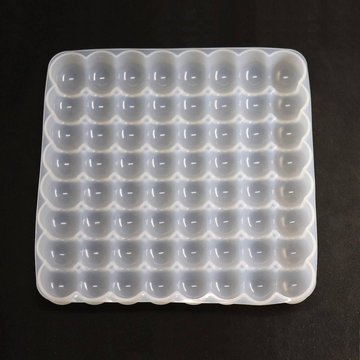 Silikonform Bubbles Rechteckige Tablett Gießform für Raysin, Resin oder Epoxidharz ca. 14 cm