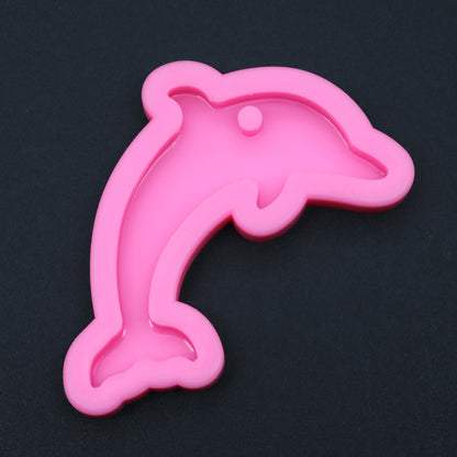 Silikonform Delfin Maritim Anhänger Gießform für Epoxidharz ca. 7 x 3 cm