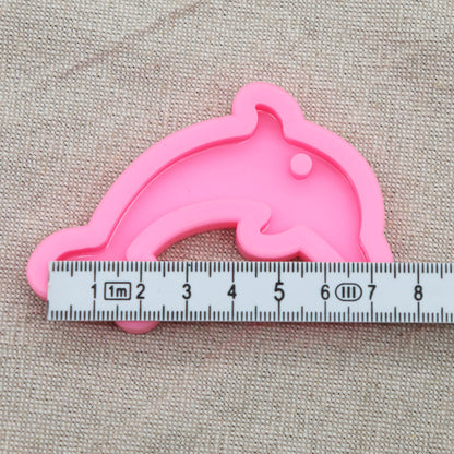 Silikonform Delfin Maritim Anhänger Gießform für Epoxidharz ca. 7 x 3 cm