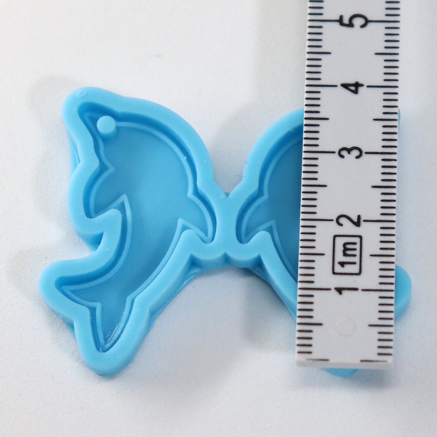 Silikonform Delfine Anhänger Gießform DIY Schmuck für Epoxidharz, ca. 3,5 cm