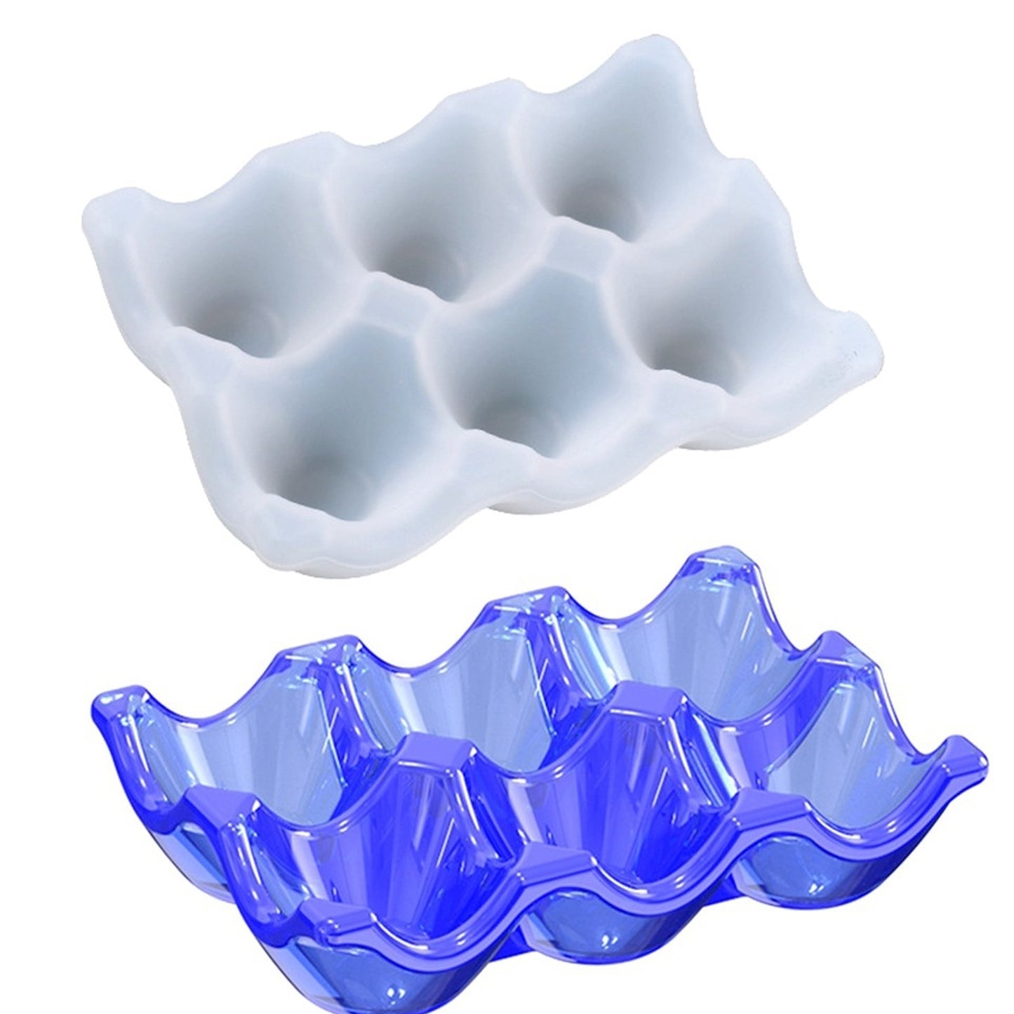 Silikonform Eierverpackung Eierhalter Gießform Ostern Deko Epoxidharz ca. 14 cm