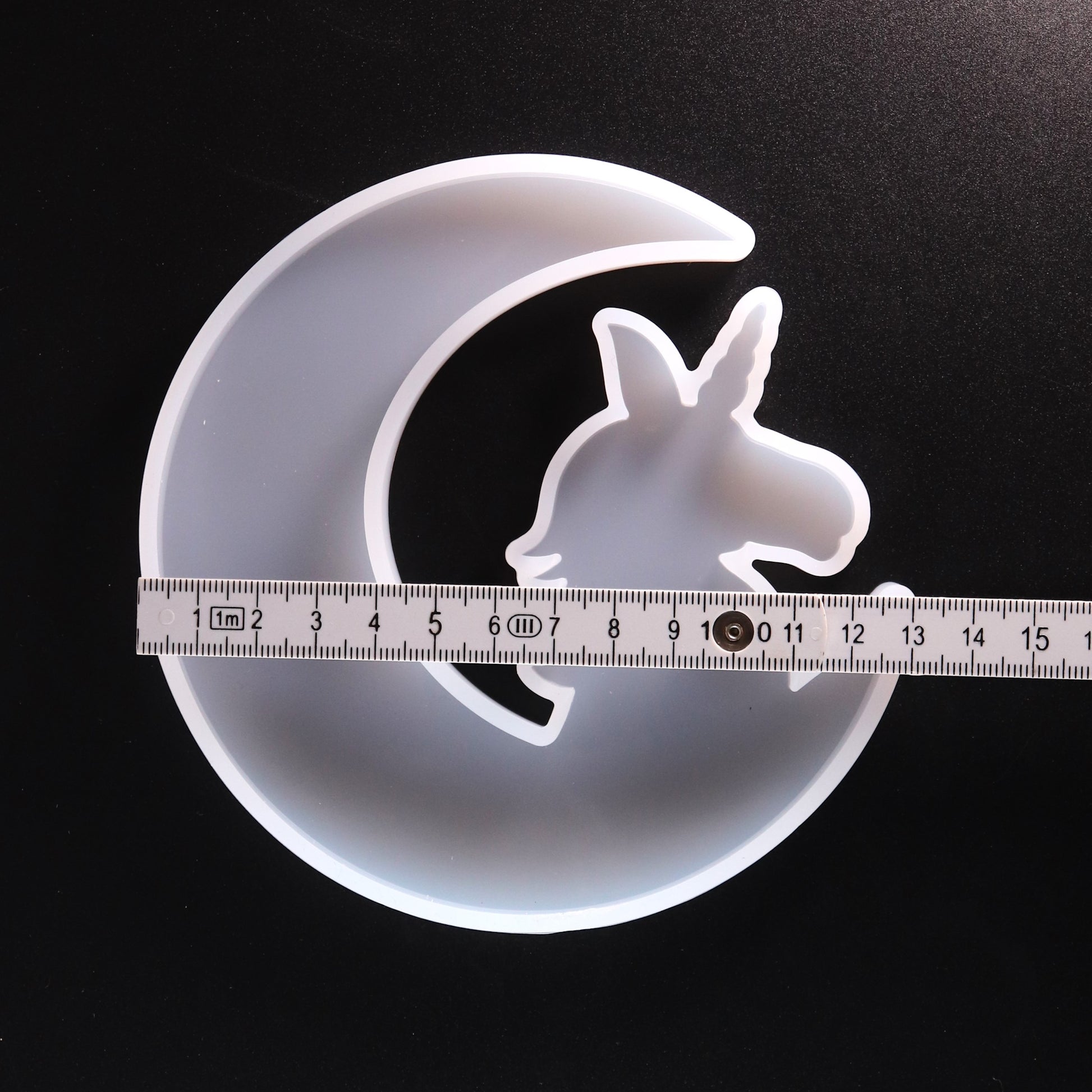 Silikonform Einhorn im Mond