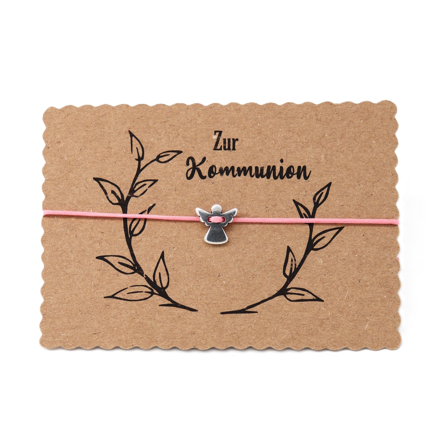 Engel Armband Zur Kommunion Glücksbringer verstellbar bis 27 cm