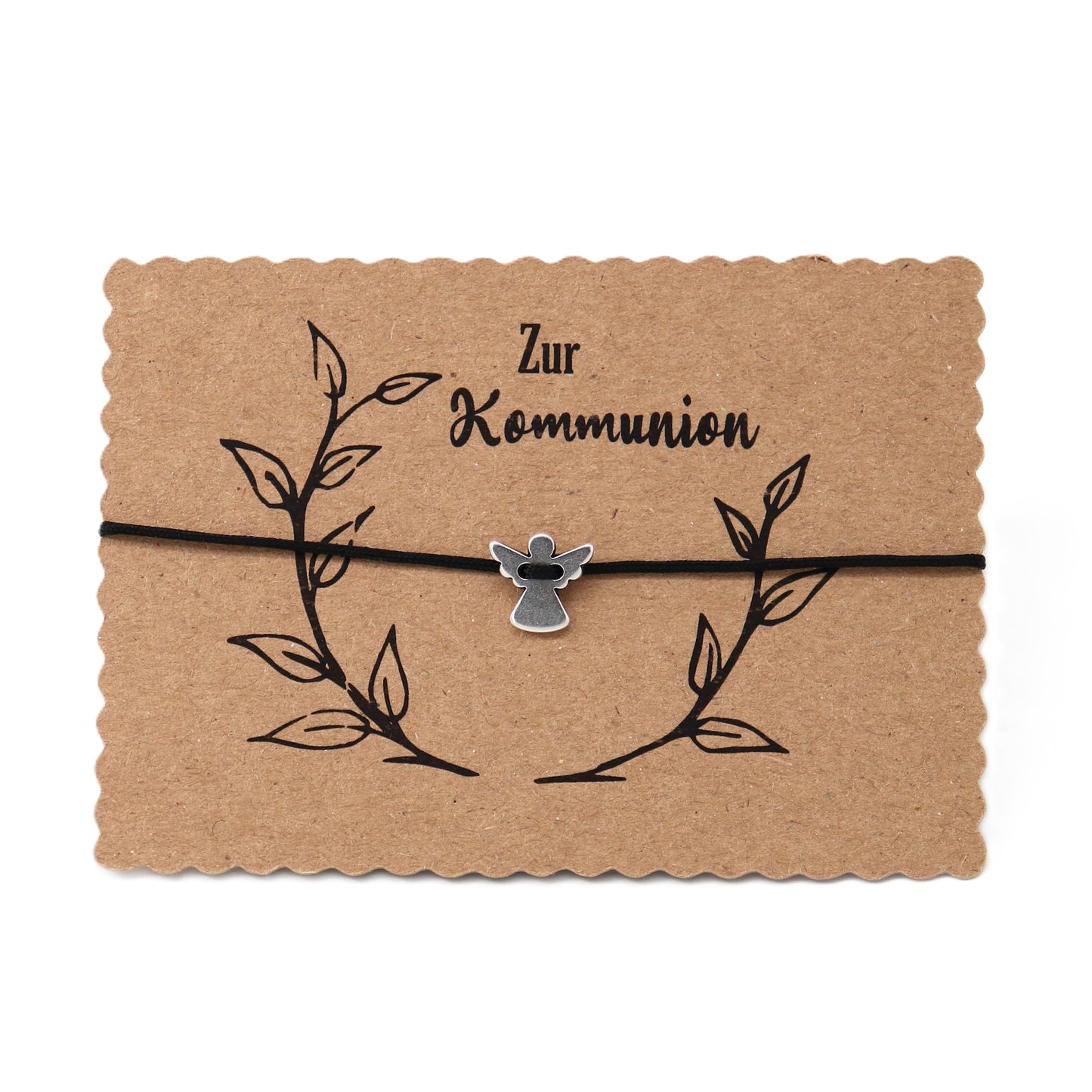 Engel Armband Zur Kommunion Glücksbringer verstellbar bis 27 cm