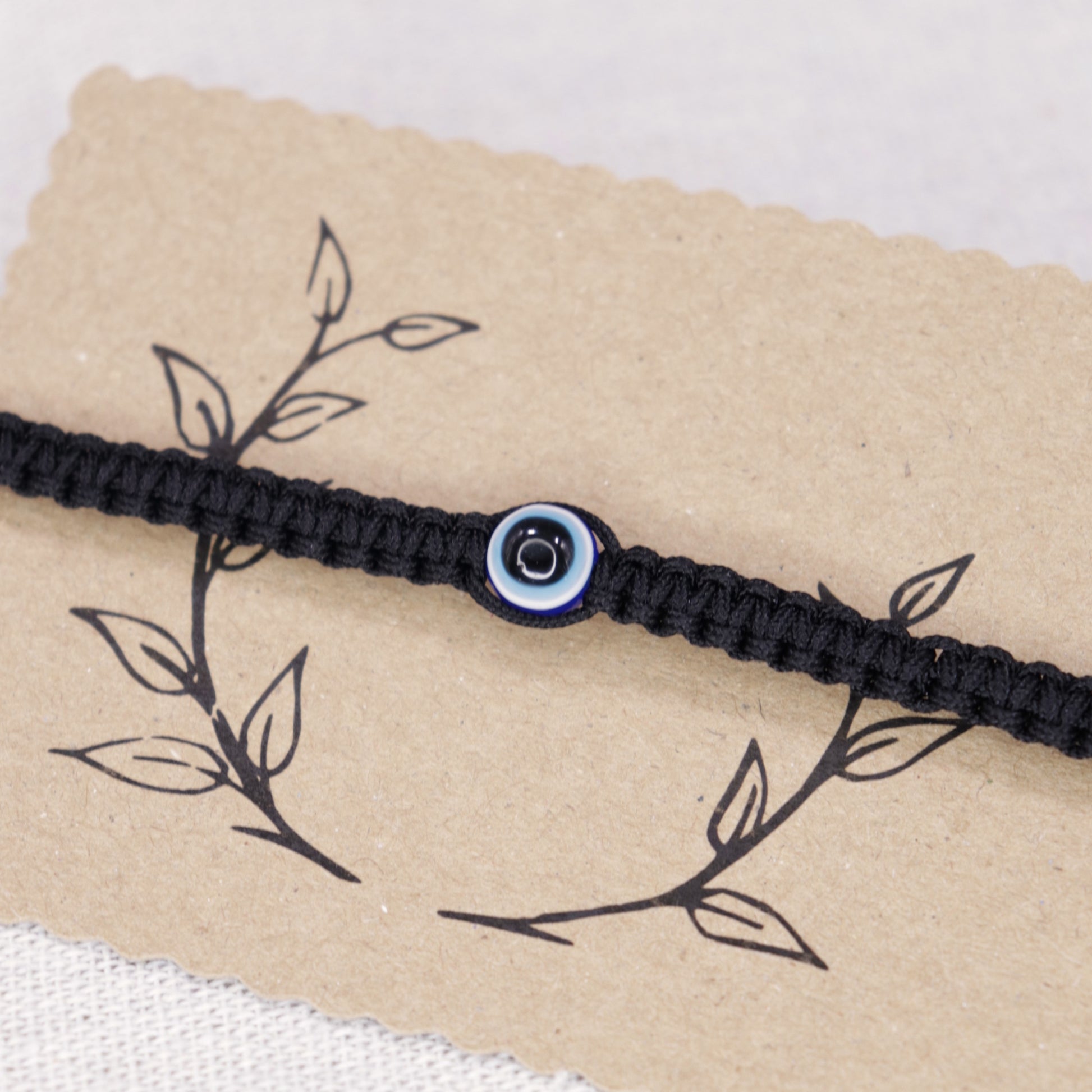 Nazar Boncuk Armband Makramee verstellbar.