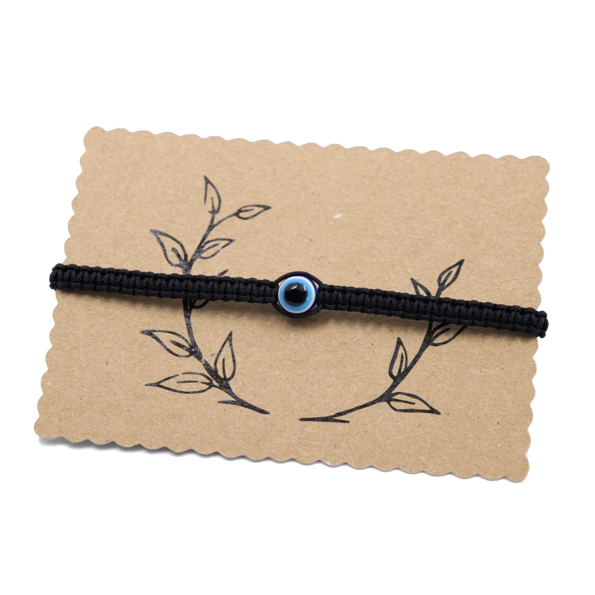 Evil eye Makramee Armband Herrenarmband Damenarmband verstellbar 