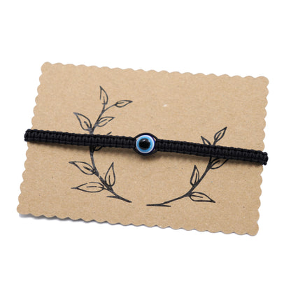 Evil eye Makramee Armband Herrenarmband Damenarmband verstellbar 