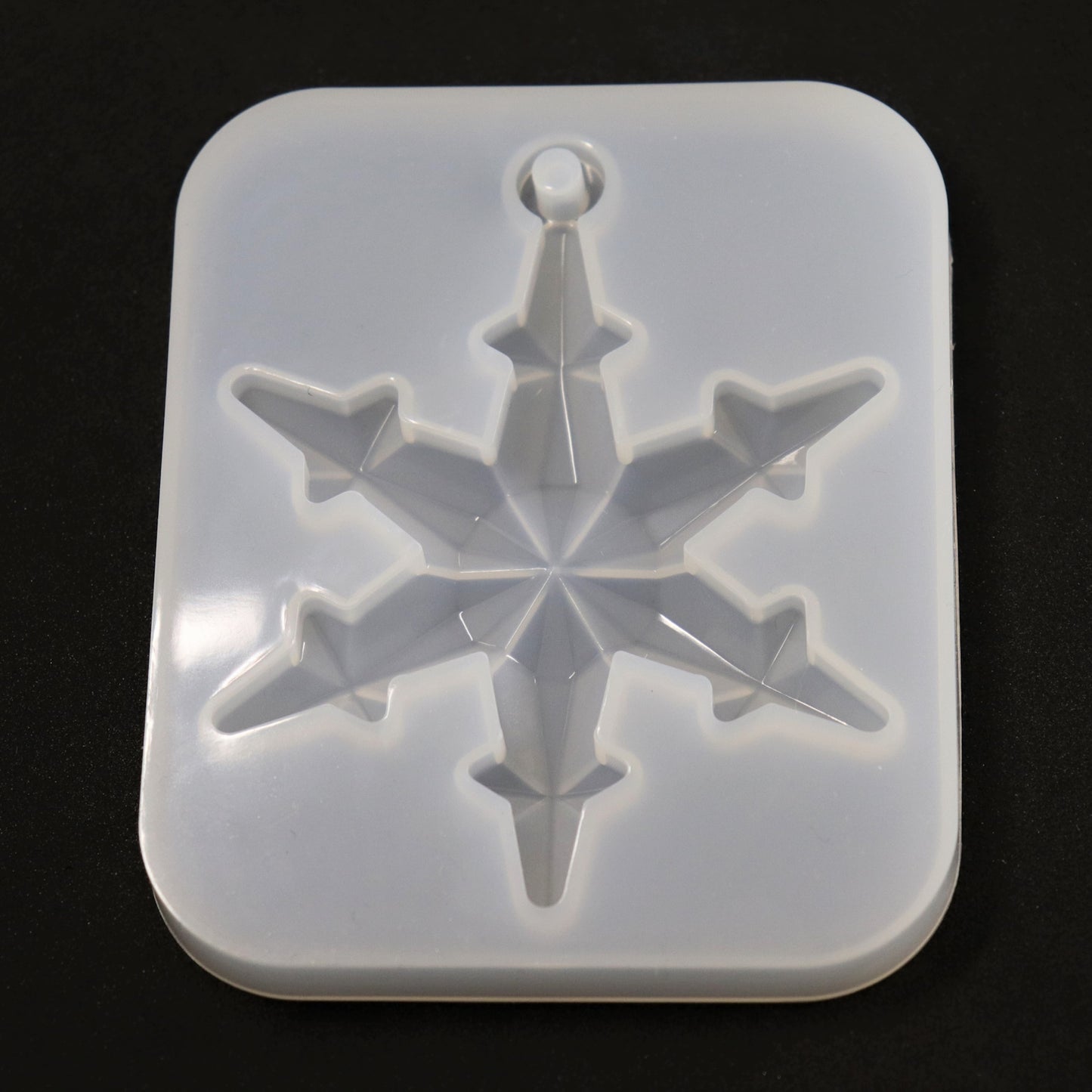 Silikonform Schneeflocke Weihnachten Anhänger Gießform