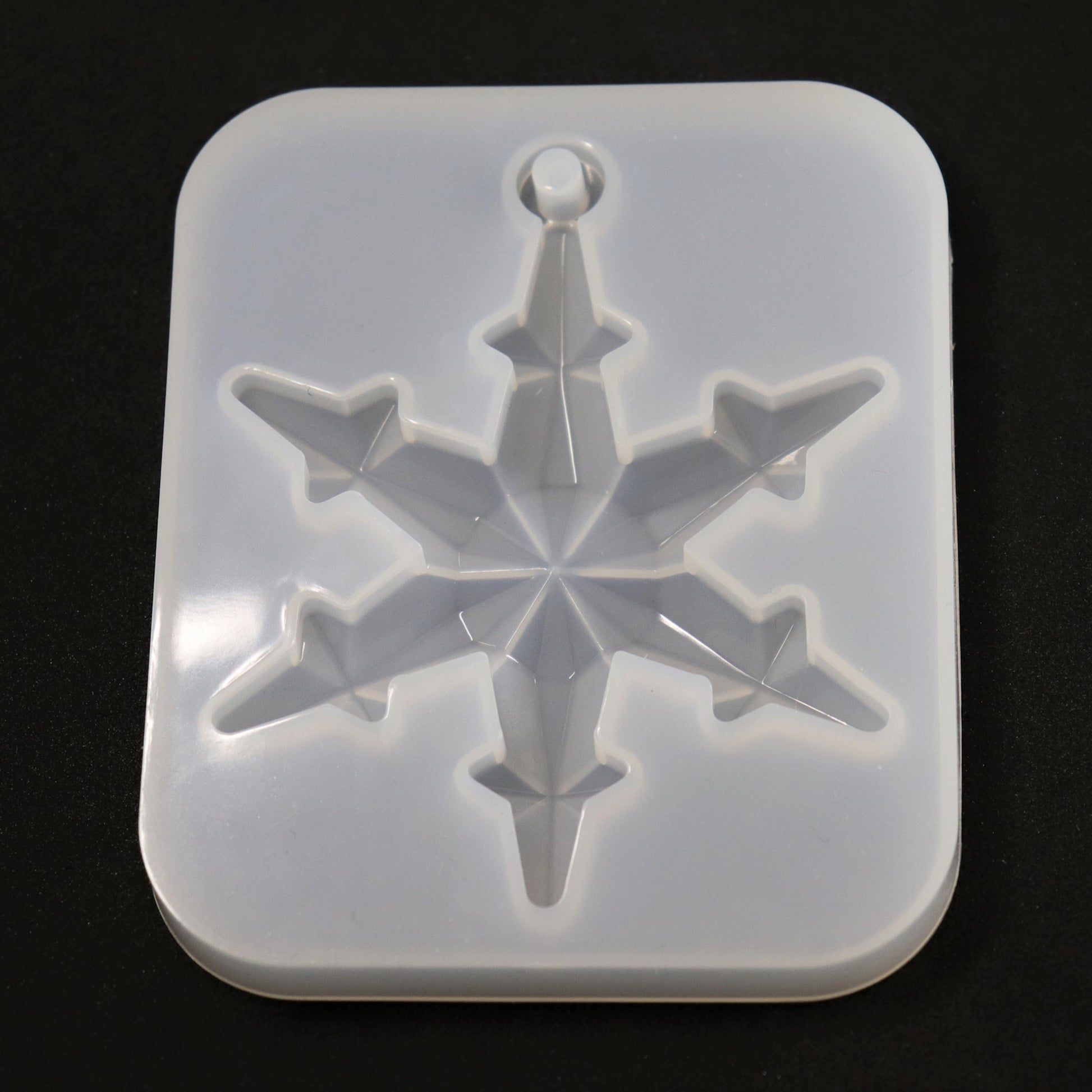 Silikonform Schneeflocke Weihnachten Anhänger Gießform