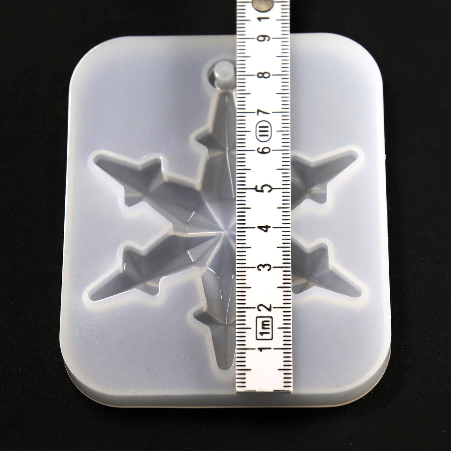 Silikonform Schneeflocke Anhänger Baumschmuck Gießform Mold ca. 8 cm