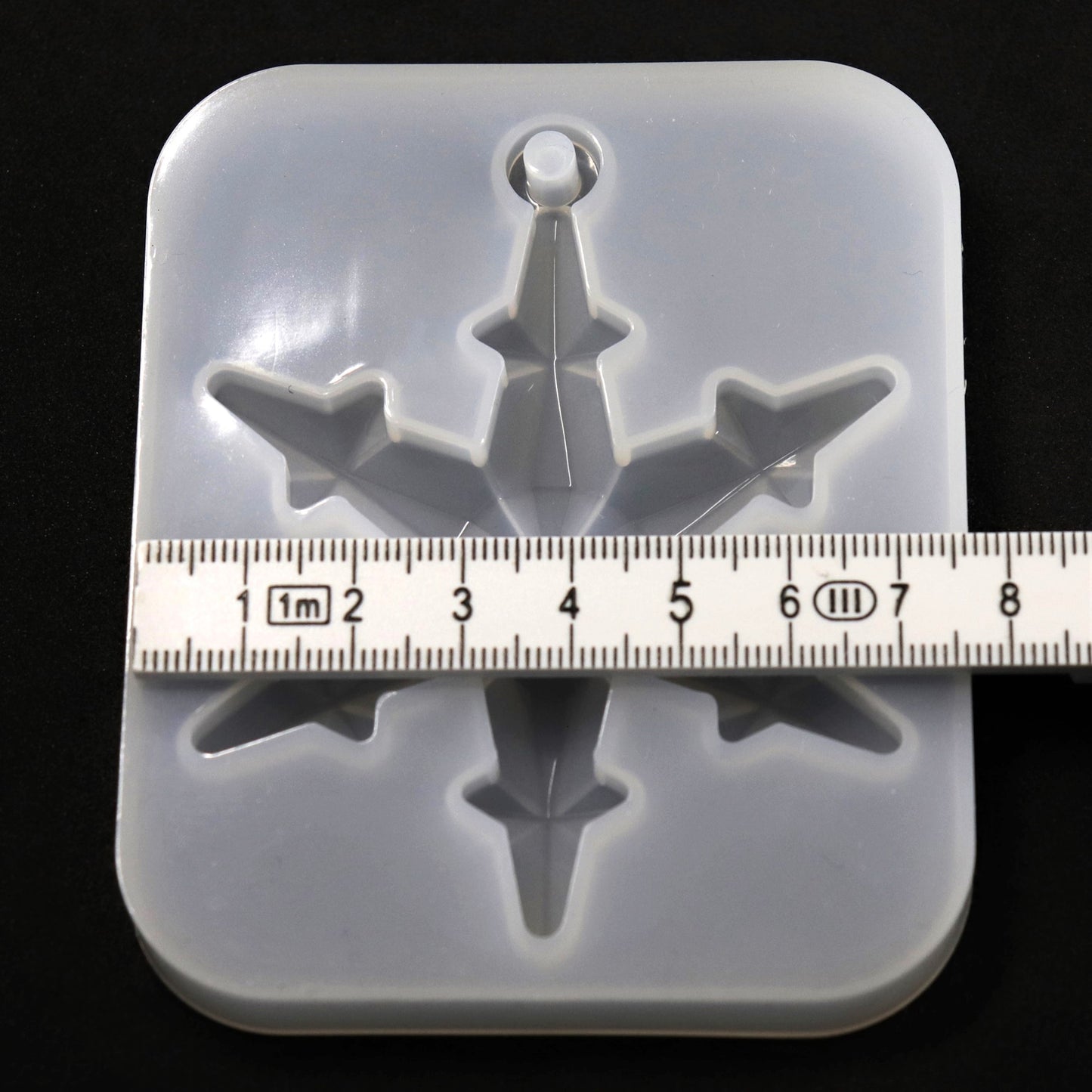 Silikonform Schneeflocke Anhänger Baumschmuck Gießform Mold ca. 8 cm