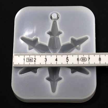 Silikonform Schneeflocke Anhänger Baumschmuck Gießform Mold ca. 8 cm