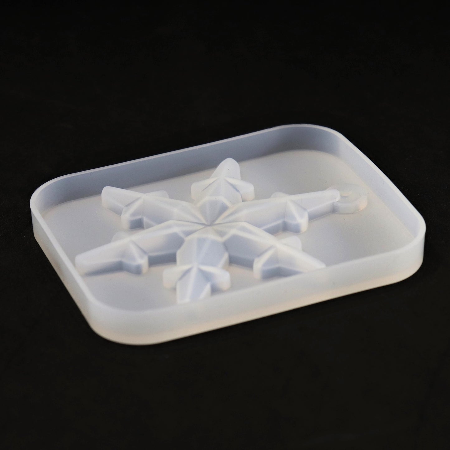 Silikonform Schneeflocke Anhänger Baumschmuck Gießform Mold ca. 8 cm