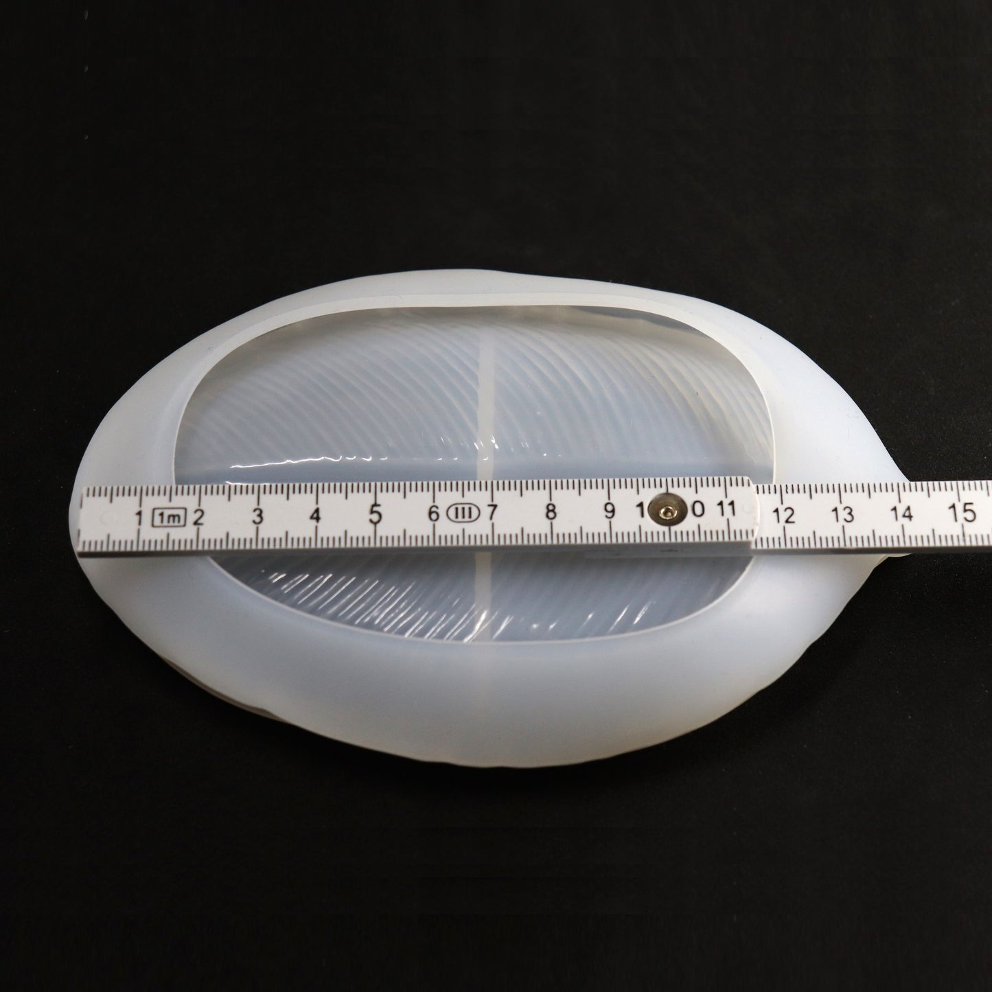Silikonform Blatt Schale Gießform für Raysin oder Epoxidharz ca. 14 x 9 cm