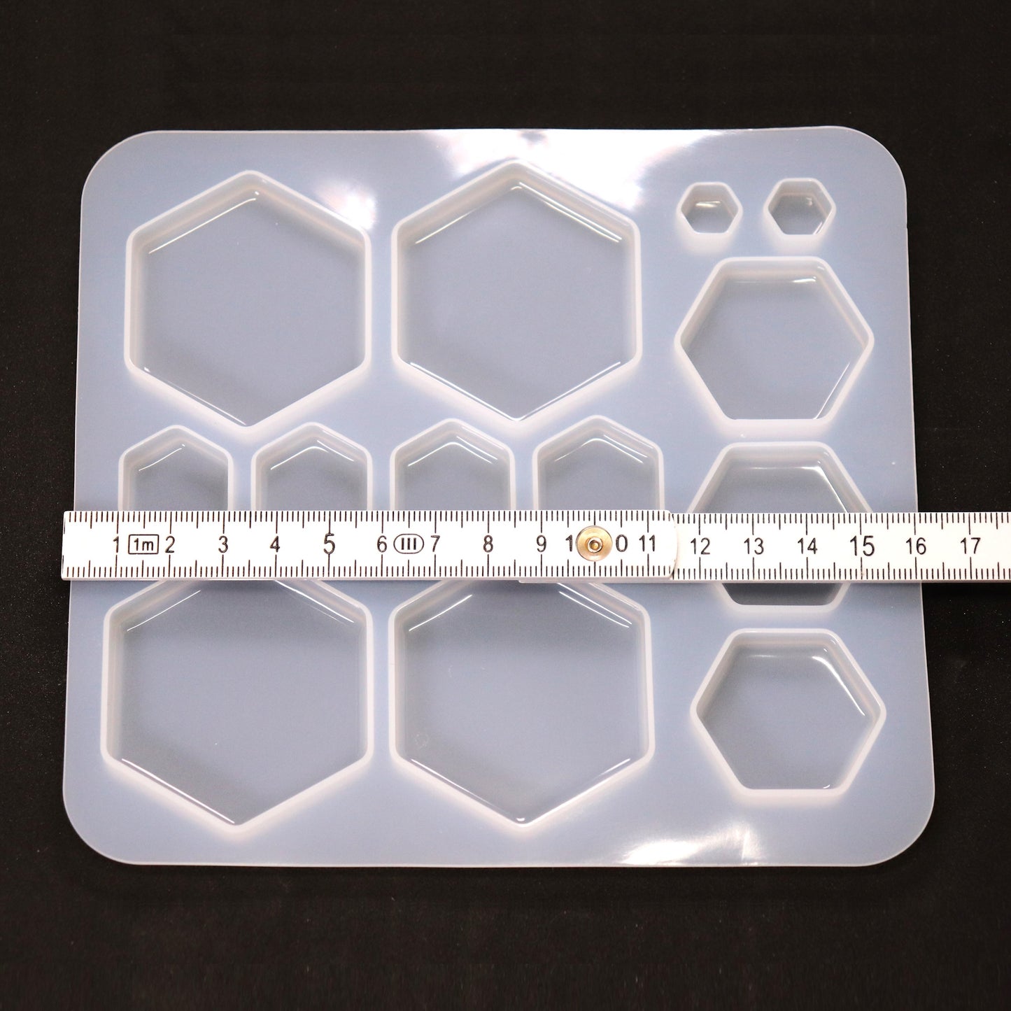 Gießformen Hexagon verschiedene Größen