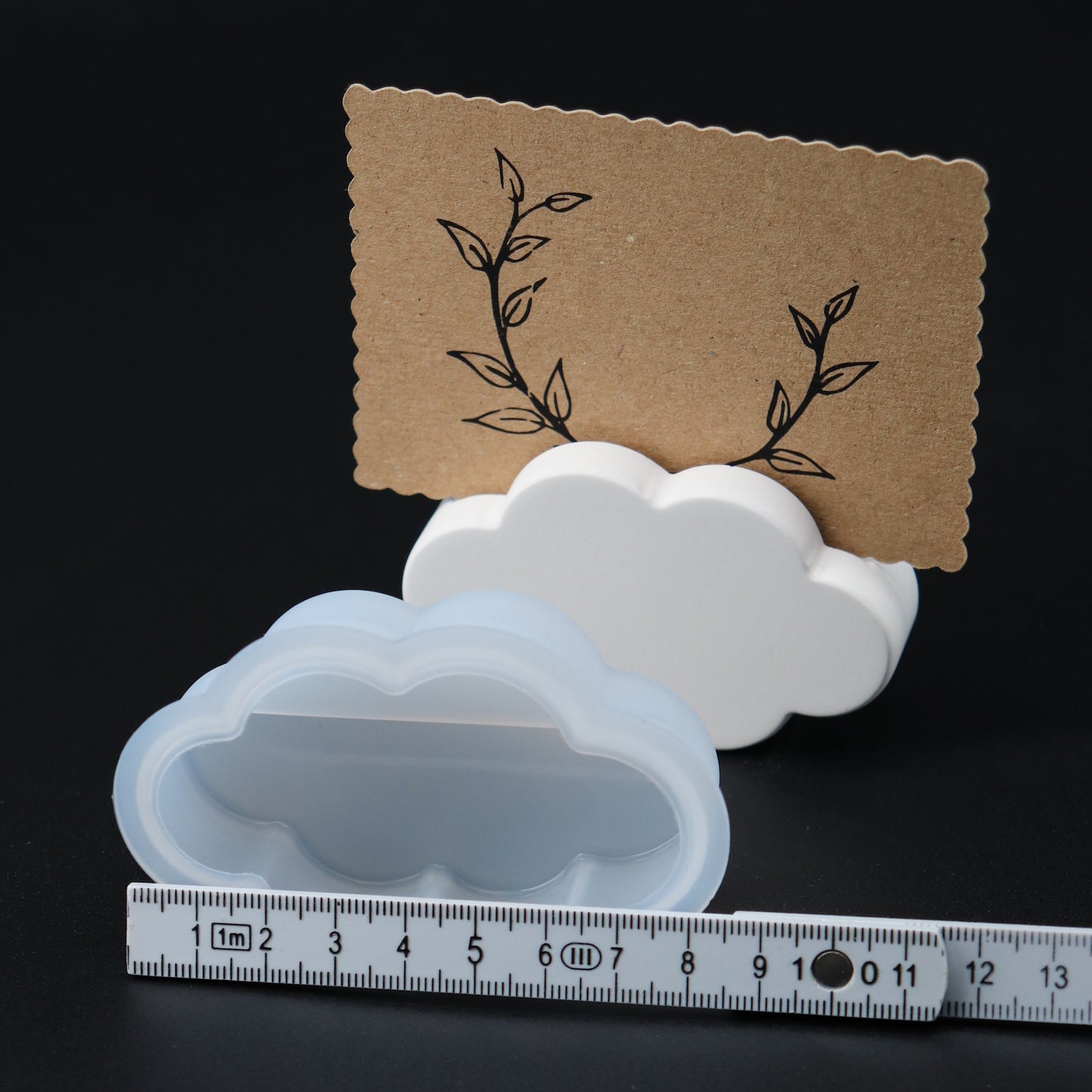 Gießform Kartenhalter Wolke Form für Gießharze