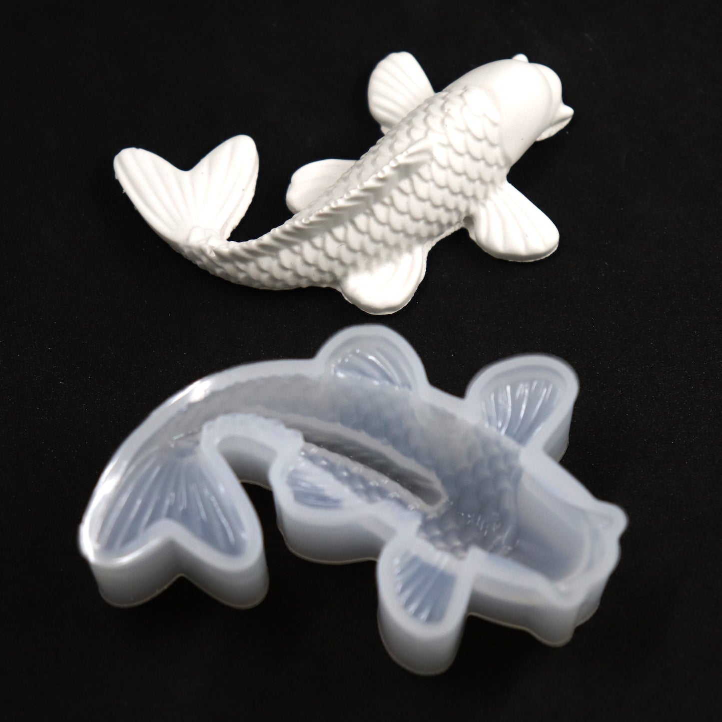 3D Koi Fisch Silikonform Goldfisch Gießform für Epoxidharz, Raysin ca. 6 cm