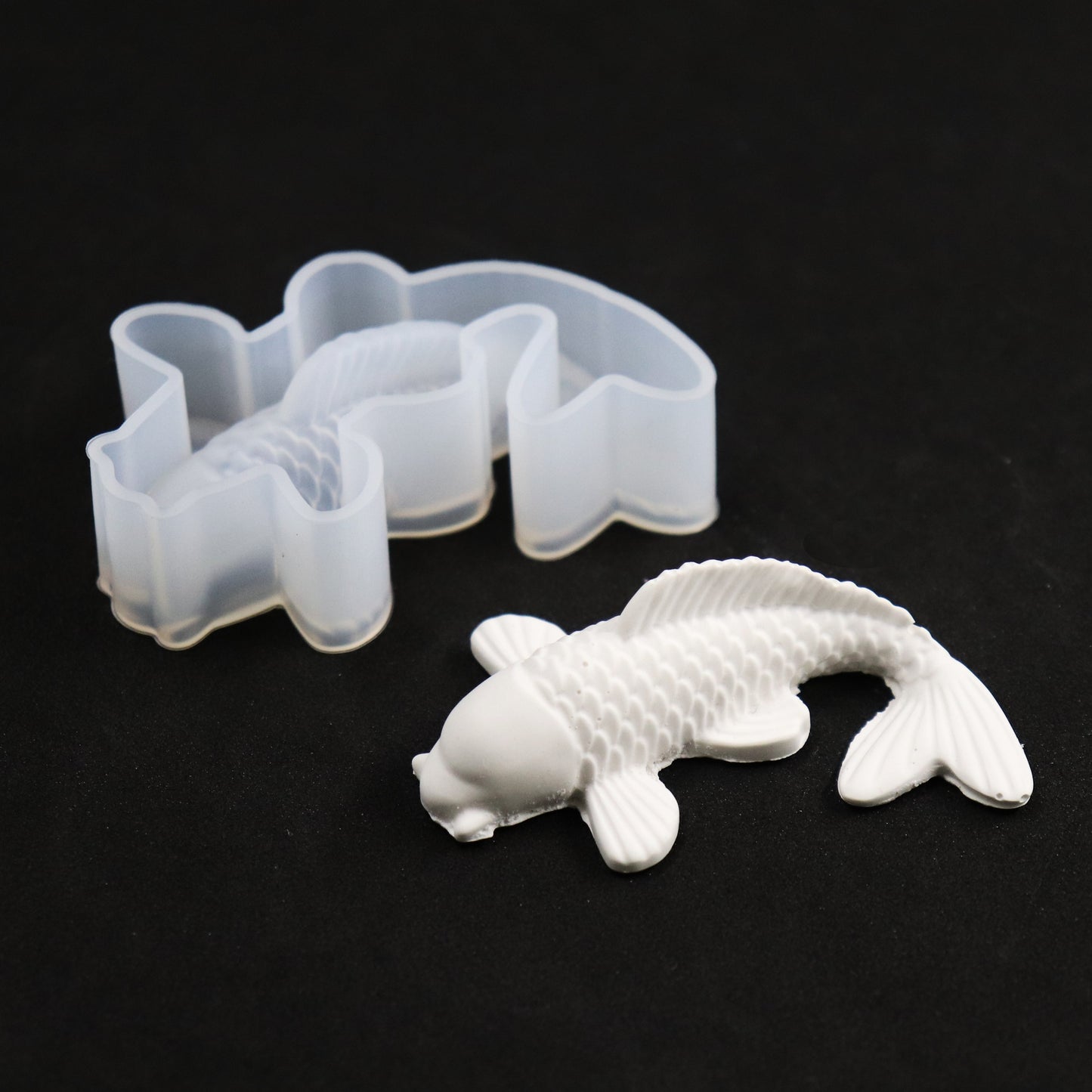 3D Koi Fisch Silikonform Goldfisch Gießform für Epoxidharz, Raysin ca. 6 cm