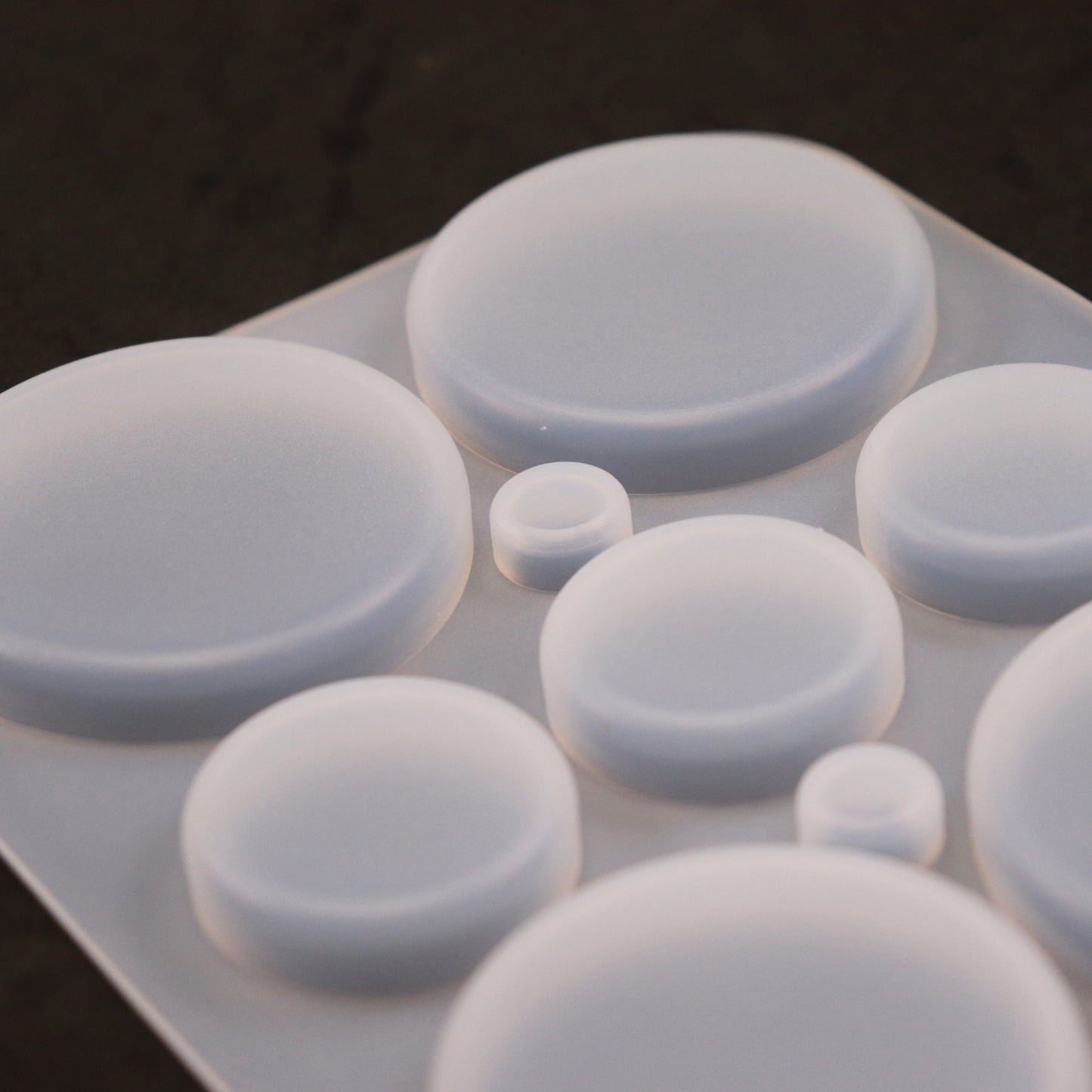 Silikonform Kreise Runde Gießform Cabochons für Resin, Raysin ca. 1 bis 5 cm