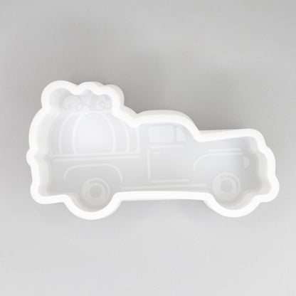 Silikonformen Truck mit Kürbis Gießformen für Halloween Dekoration. 