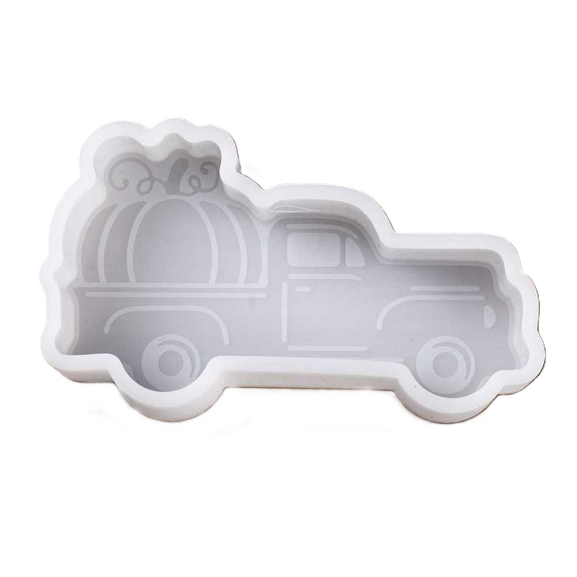 Silikonformen Truck mit Kürbis Gießformen für Halloween Dekoration. 