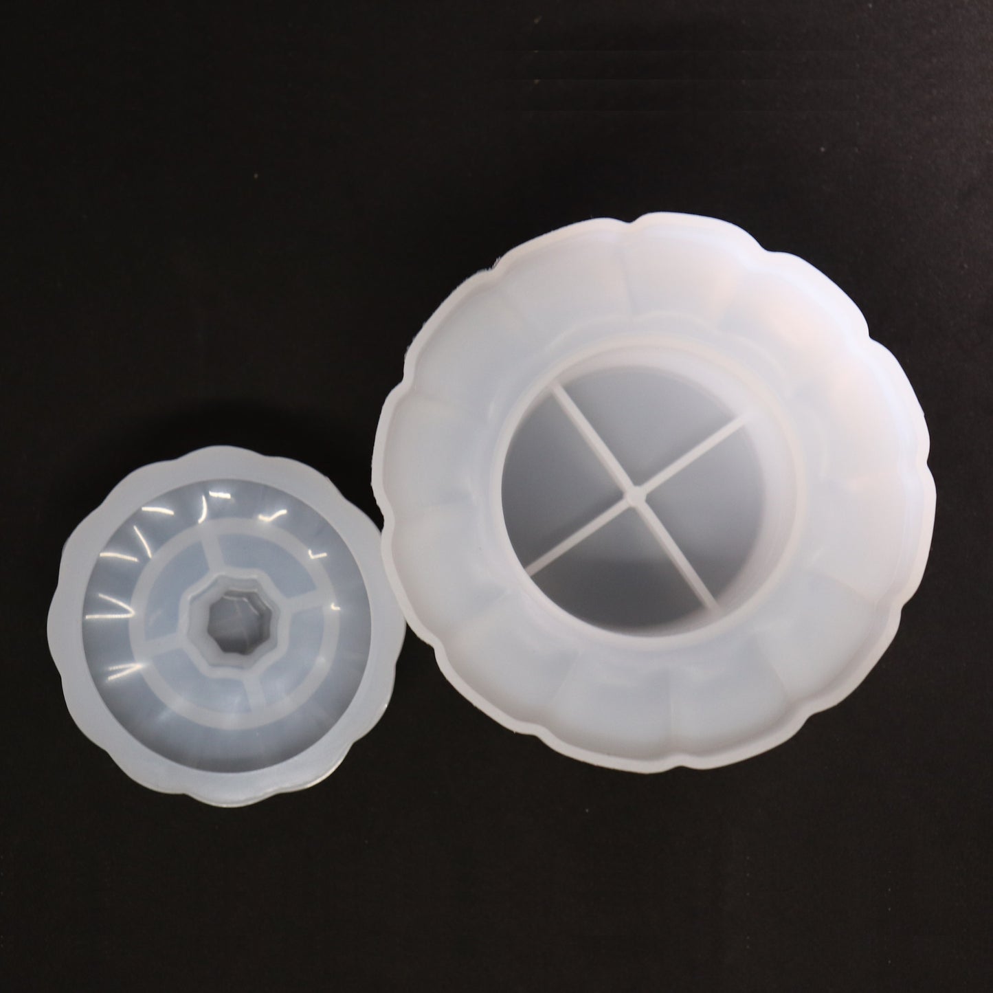 Silikonform 3D Kürbis mit Deckel Gießform für Epoxidharz, Raysin ca. 10 cm