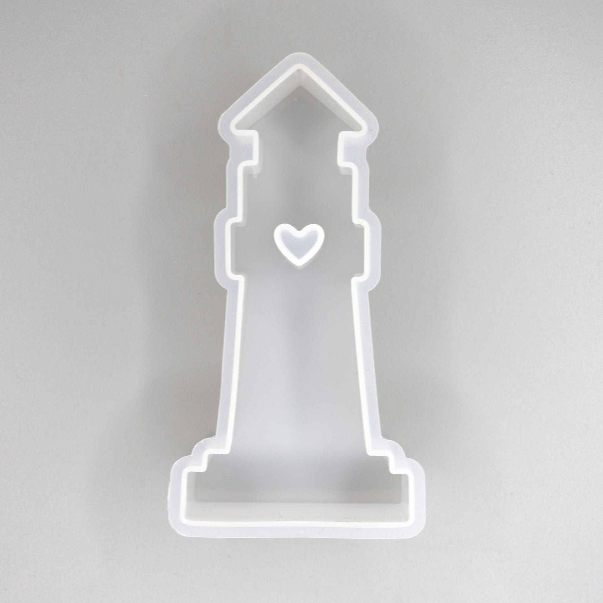 Silikonform Leuchtturm mit Herz Aufsteller Maritime Gießformen für Raysin