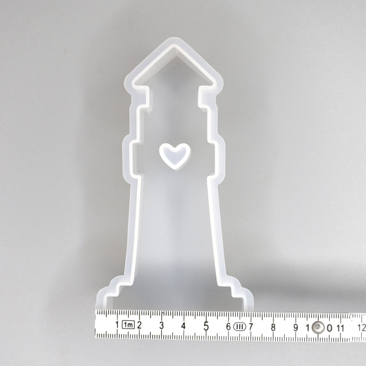 Silikonform Leuchtturm mit Herz Aufsteller Maritime Gießformen für Raysin