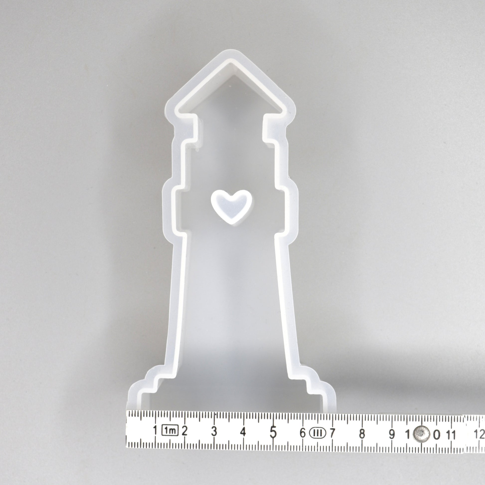 Silikonform Leuchtturm mit Herz Aufsteller Maritime Gießformen für Raysin