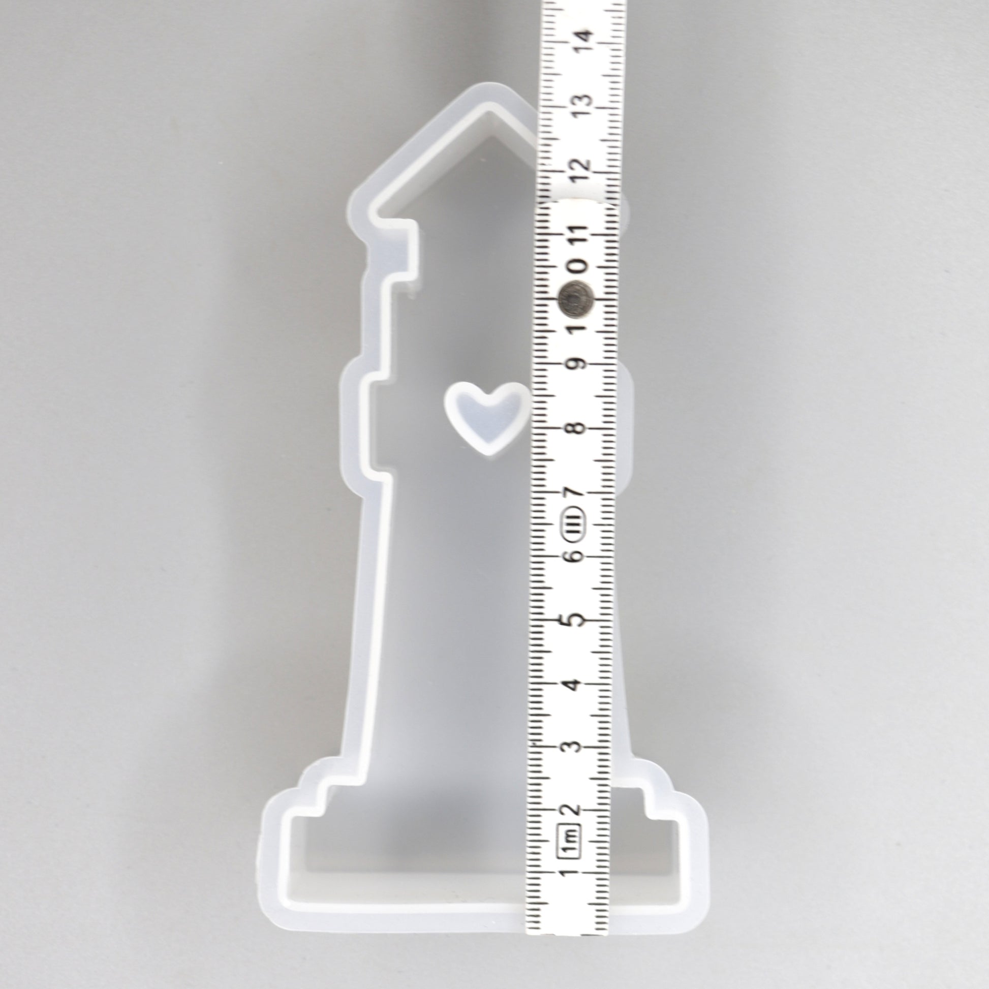 Silikonform Leuchtturm mit Herz Aufsteller Maritime Gießformen für Raysin