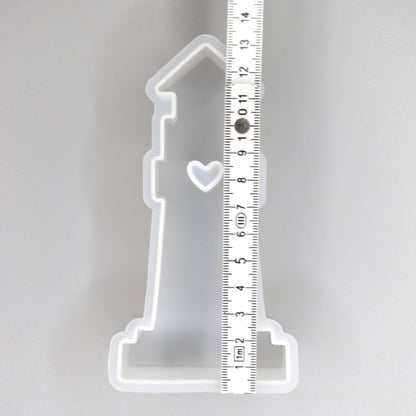 Silikonform Leuchtturm mit Herz Aufsteller Maritime Gießformen für Raysin