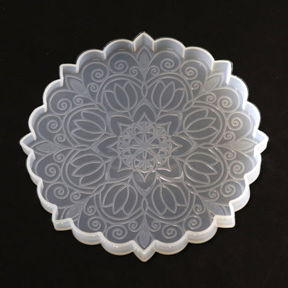 Mandala Gießform Blume Untersetzer