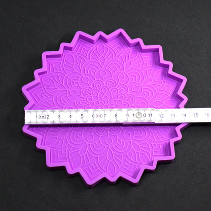 Silikonform Untersetzer Blume ca. 14 cm