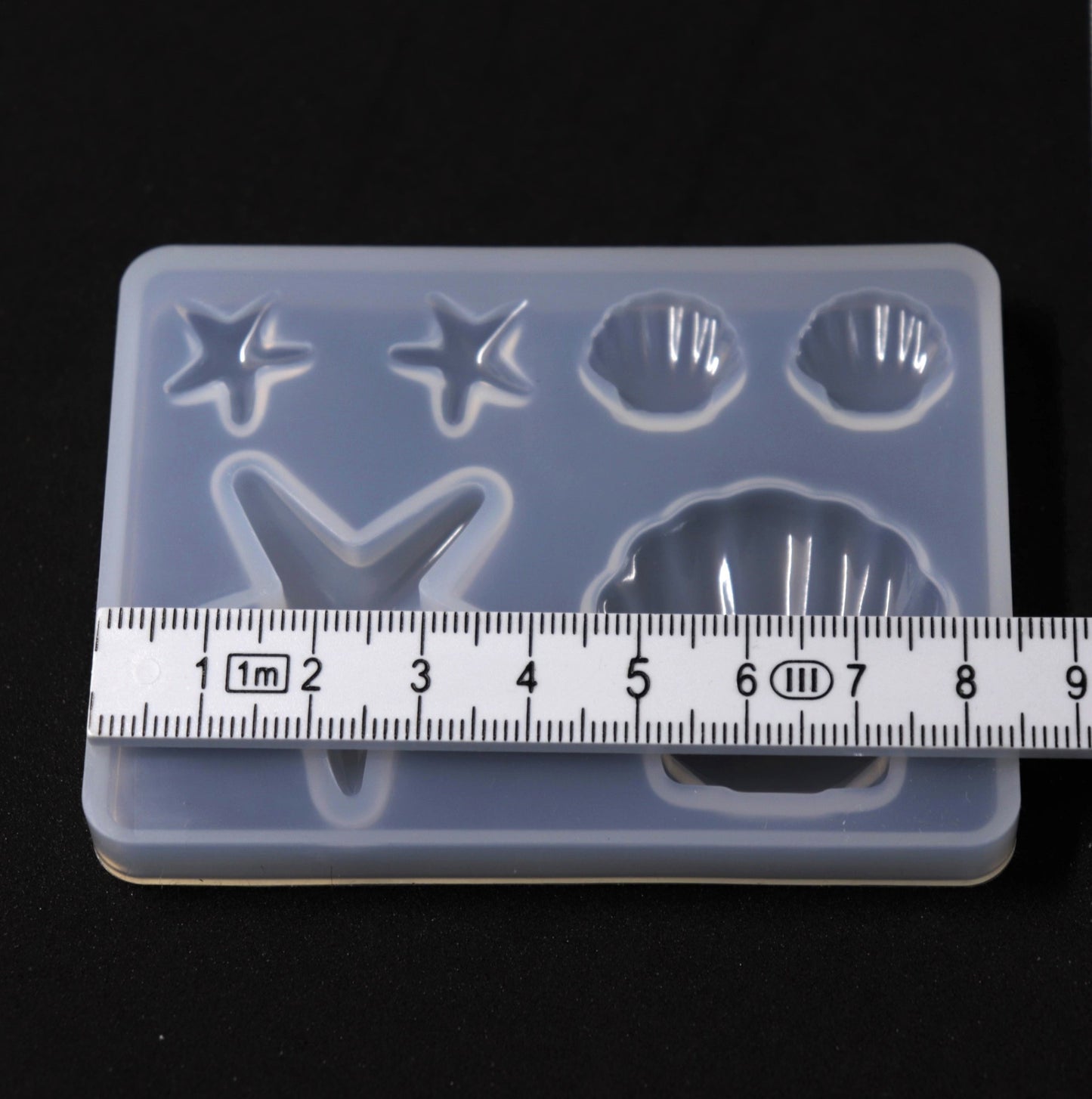 Silikonform Muscheln und Seestern maritime Deko Gießform für Epoxidharz