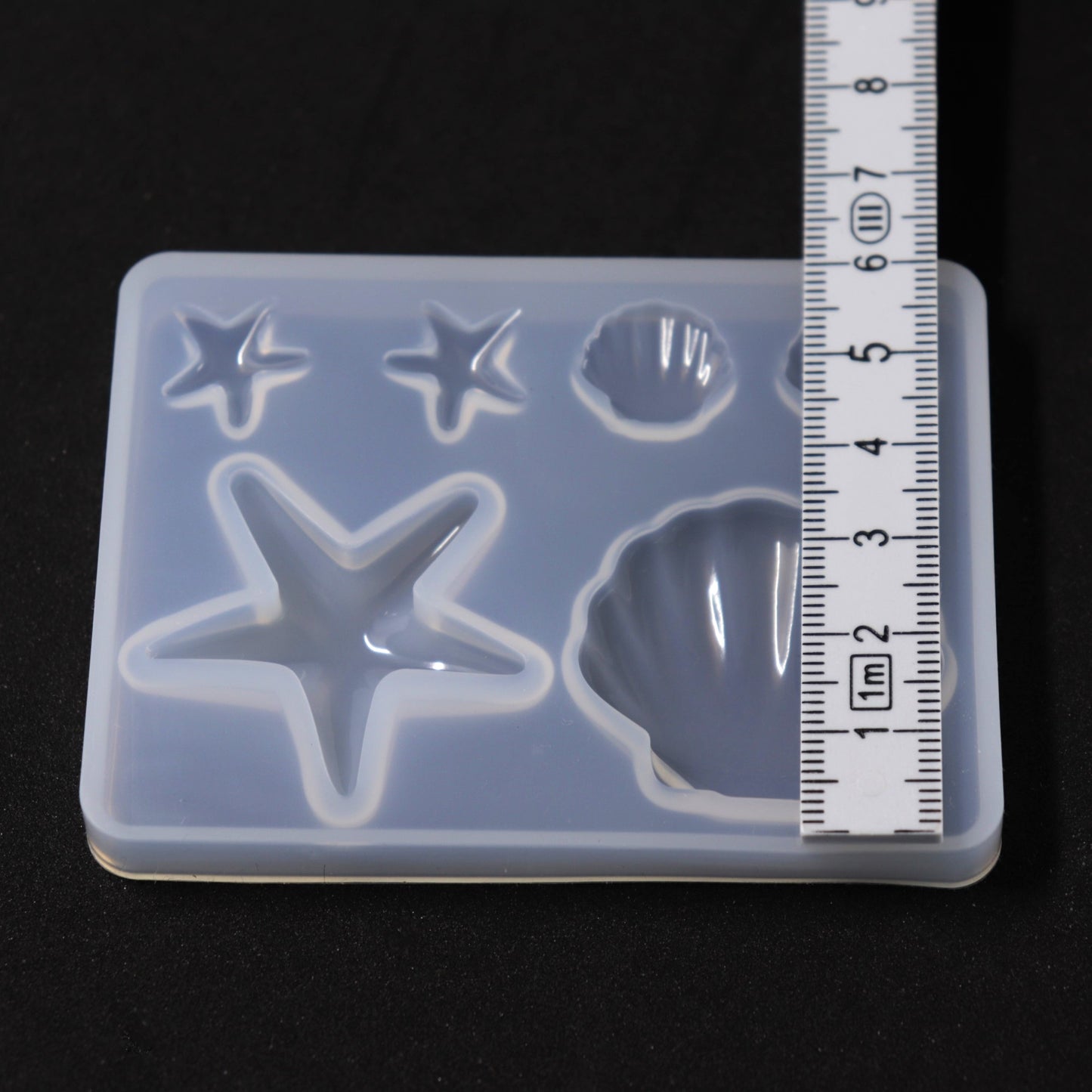 Silikonform Muscheln und Seestern maritime Deko Gießform für Epoxidharz